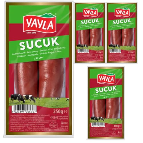 Yayla Knoblauchwurst nach türkischer Art wurst- 250 gr X 4 STÜCK von Pufai