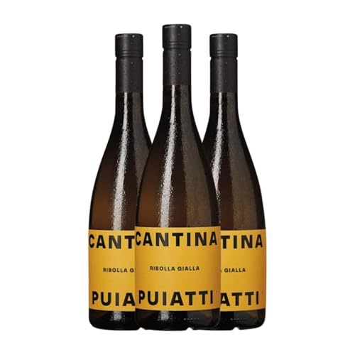 Puiatti Ribolla Gialla Friuli-Venezia Giulia 75 cl Weißwein (Karton mit 3 Flaschen von 75 cl) von Puiatti Vigneti