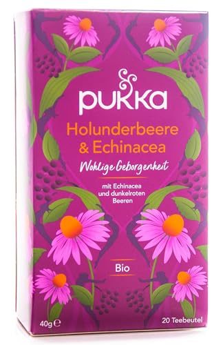 Pukka BIO Tee Holunderbeere und Echinacea, 20 Beutel, 40 g von Pukka