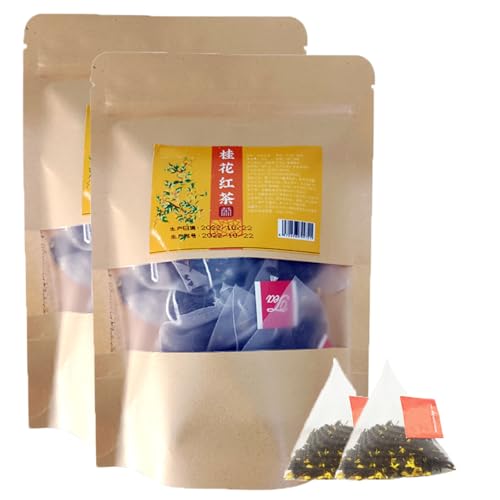 Osmanthus Fragrans Black Tea, Osmanthus Tea, 5g*10bags, Osmanthus Black Tea, 100% Natural Osmanthus Fragrans, Warm Your Stomach (5g*20bags) von Pukmqu