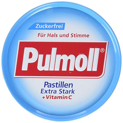 Pulmoll Extra Stark Zuckerfrei, 10er Pack (10 x 50 g Dose) von Pulmoll