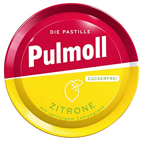 Pulmoll Zitrone Zuckerfrei, 10er Pack (10 x 50 g Dose) von Pulmoll