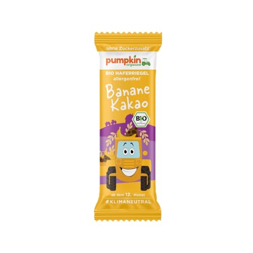 PUMPKIN ORGANICS: Haferriegel - verschiedene Sorten (1 Riegel = 20g) (Banane Kakao, 20g) von Pumpkin Organics