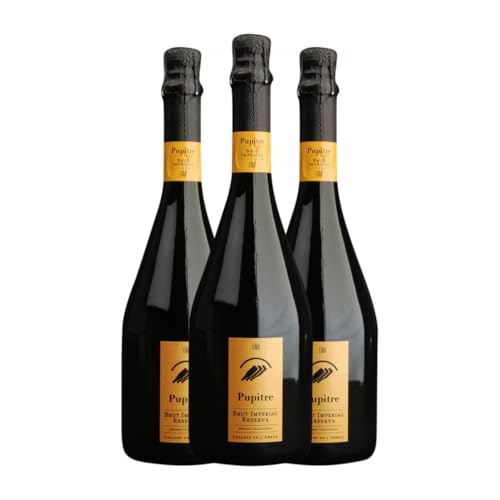 Pupitre Imperial Brut Cava Reserve 75 cl Weißer Sekt (Karton mit 3 Flaschen von 75 cl) von Pupitre