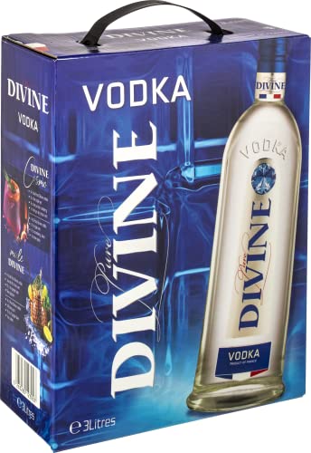 Pure Divine - Französischer Vodka aus den Nordvogesen - 37.5 Prozent Vol - Großpackungen 3 Liter - Wodka Bag in Box (1 x 3 l) von Pure Divine