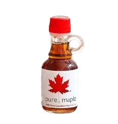 Pure Maple Ahornsirup Amber Rich Mini aus Kanada, 40 ml Probierflasche, vegan und glutenfrei - 100% purer kanadischer Ahornsirup, Grade A mit bernsteinfarbenem, geschmacksintensivem Sirup von Pure Maple