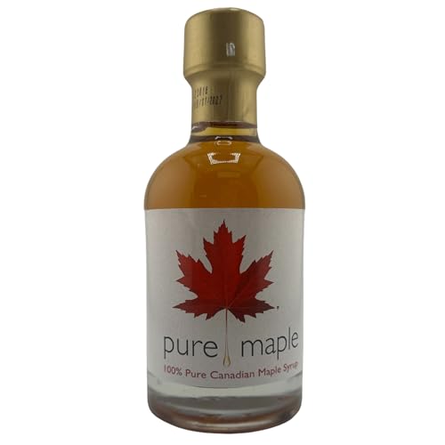 Pure Maple Ahornsirup Golden Delicate aus Kanada, 200 ml Glasflasche, vegan und glutenfrei - 100% purer kanadischer Ahornsirup, Grade A mit goldener Farbe von Pure Maple