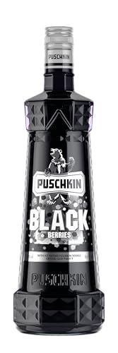 Puschkin | Black Berries | Fruchtige Johannisbeeren, Brombeeren und Heidelbeeren in einer harmonischen Komposition | Der ideale Partyshot | 1L | 16,6% von Puschkin