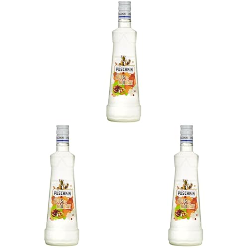 Varianten Nuts&Nougat 1 x 0,7l-Fl. 17,5% vol. (Packung mit 3) von Puschkin