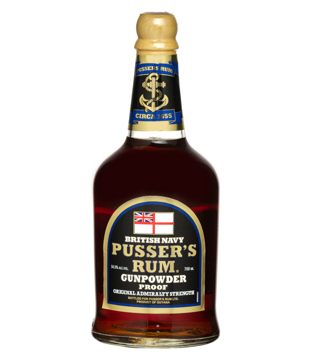 Pusser's Black Label Rum Gunpowder Proof (54,5 % Vol., 0,7 Liter) von Pusser's Rum Ltd.