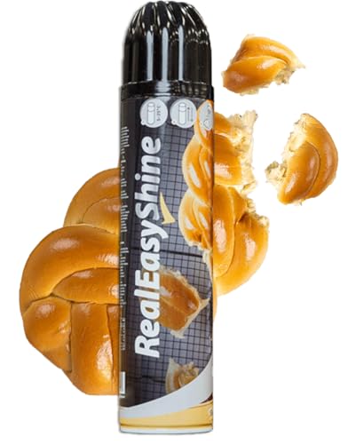 Sofortige Bäckerei-Glasurspray Easy Shine für Croissants, Brioche & Brötchen, gebrauchsfertig, allergenfrei, Eiwasch-Alternative, glänzendes Finish für Backwaren 500g von Q honey