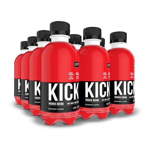 QNT - Kickdrink-pack (12x250ml) - Energiegetränke - Guarana und Beta-Alanin - Himbeere von QNT