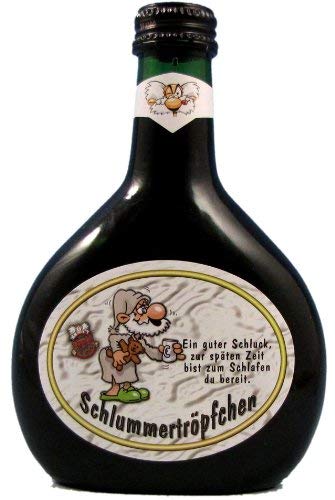 QUATSCHmanufaktur Bocksbeutel "Schlummertröpfchen" Rotwein 0,25 l von QUATSCHmanufaktur