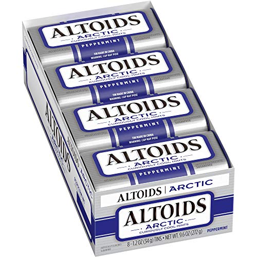 JÁCLER ALTOIDS Arctic Peppermint Mints, 1.2-Ounce Tin (Pack of 8) von QUIQEI