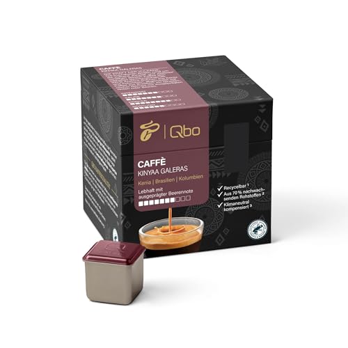 Tchibo Qbo Caffè Kinyaa Galeras Premium Kaffeekapseln, 27 Stück (Caffè, Intensität 7/10, lebhaft und beerig), nachhaltig, aus 70% nachwachsenden Rohstoffen & klimaneutral kompensiert von Tchibo