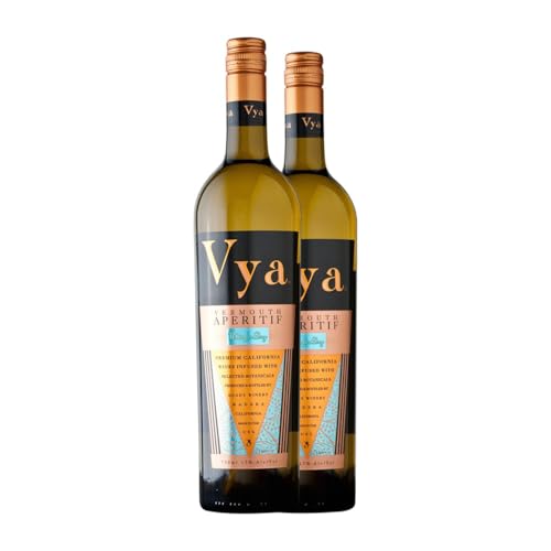 Wermut Quady Vya Whisper Dry Trocken California 75 cl (Karton mit 2 Flaschen von 75 cl) von Quady Winery