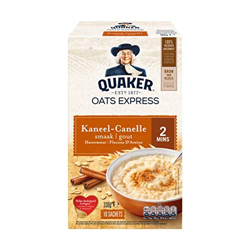 Haferflocken mit Zimt | Quaker | Haferflocken-Zimt 10 x 33 g | Gesamtgewicht 330 Gramm von Quaker