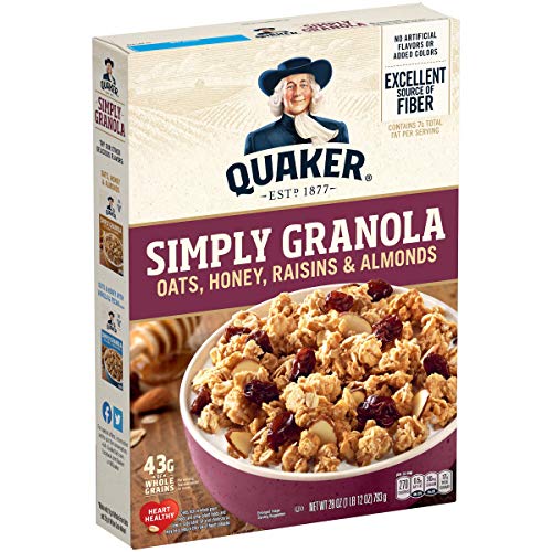 Quaker Granola Oats, Honey, Raisins, and Almonds - 28oz von Quaker