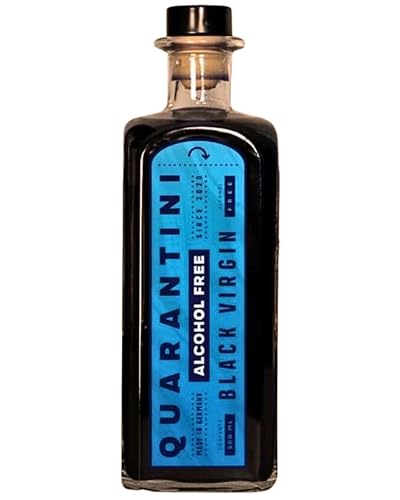 Quarantini Black Virgin (500 ml) – alkoholfreie Gin-Alternative mit auserwählten Botanicals – perfekter Geschmack ohne Alkohol von Quarantini