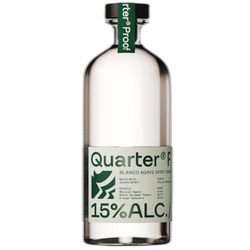 Quarter, Light Blanco Agave Spirit, 15% Vol. Von Mexiko inspirierte Tequila-Alternative, kalorienarm, vegan, zuckerfrei, im Vereinigten Königreich destillierte Spirituose im Tequila-Stil (70 cl) von Quarter