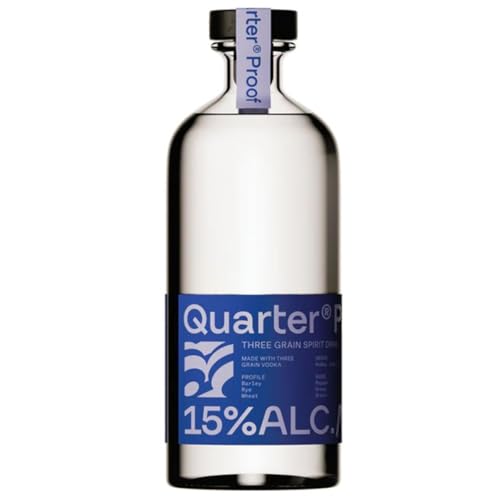 Quarter, Light Three Grain Spirit, 15% Vol. Wodka-Alternative, kalorienarm, vegan, glutenfrei, zuckerfrei, im Vereinigten Königreich destillierte Wodka-Spirituose (70 cl) von Quarter