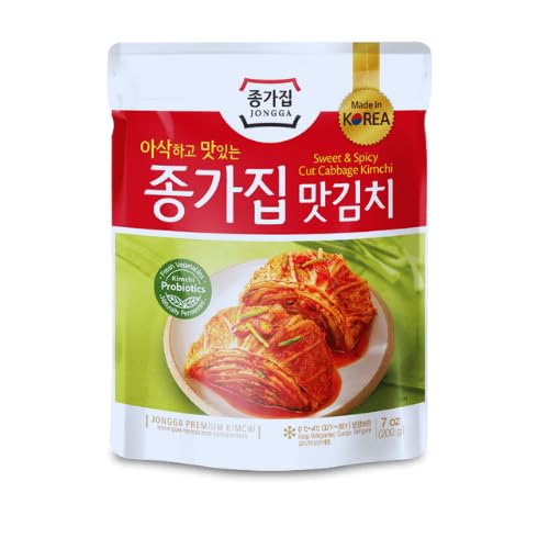 Kimchi 200 g | Vorgeschnittener Chinakohl | Typisch Koreanisch | Natürlich Fermentiert | Authentischer Asiatischer Geschmack | Reich an Probiotika- 200 g (1 Stück) von Quast Meerrettich