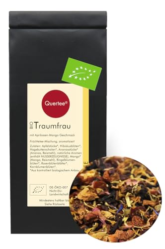 Quertee Bio-Früchtetee "Traumfrau" - Exotischer Aprikosen-Mango-Mix Geschmack (500 g) von Quertee