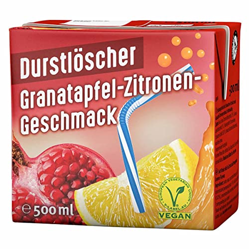 QuickVit Durstlöscher Granatapfel-Zitrone 12 x 500ml von QuickVit