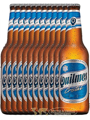 Quilmes Cerveza Pilsener Argentinien Bier 12 x 0,34 Liter von COXZD