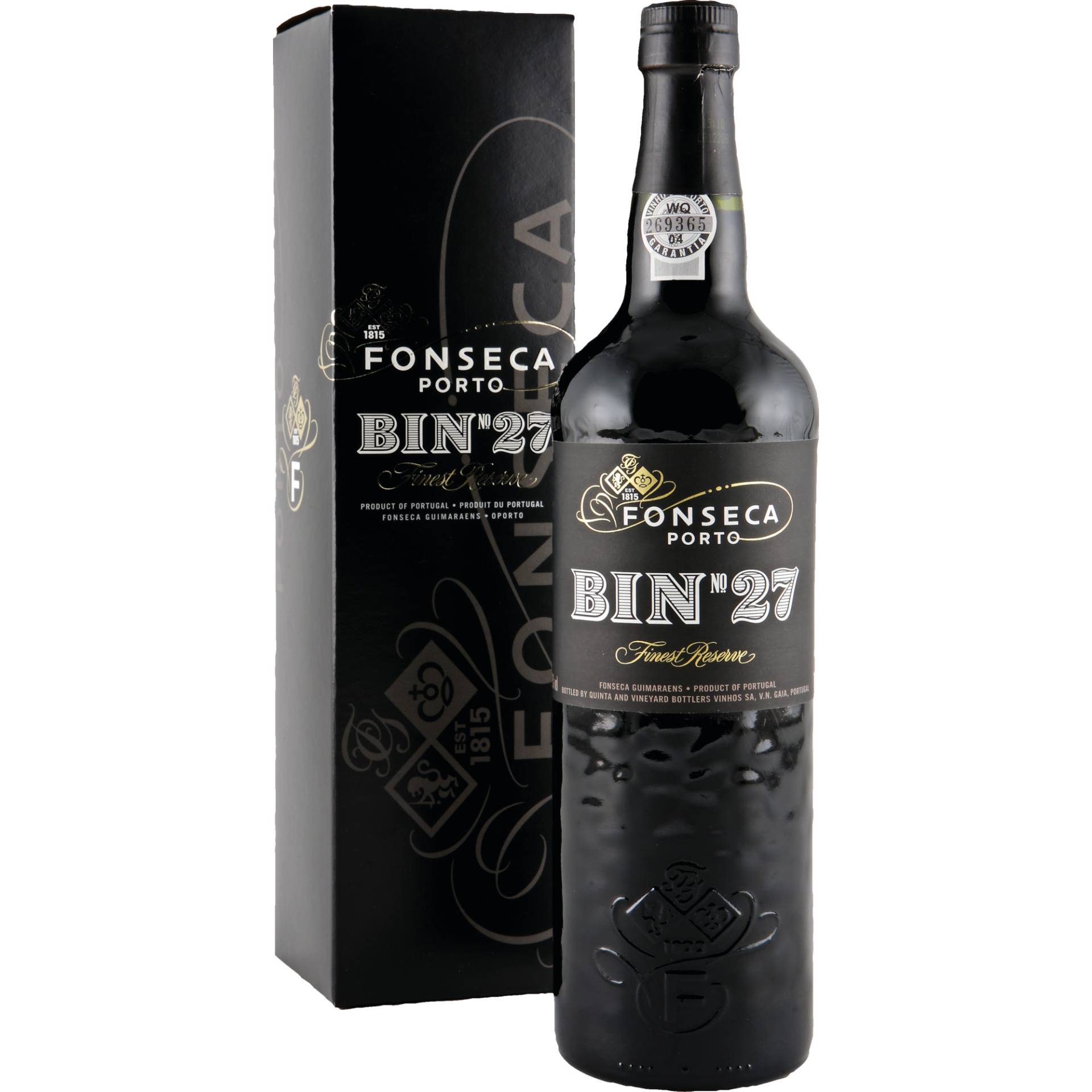Fonseca Finest Reserve BIN No. 27, Vinho do Porto DOC, 0,75 L, 20% Vol., Geschenketui, Douro, Spirituosen von Quinta And Vineyard Bottlers - Vinhos, SA Av. D.João II 1288, 4430-415 V.N.Gaia Portugal