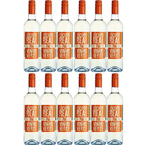 Quinta da Lixa Vinho Verde Escudo Real Weißwein Wein halbtrocken Portugal I Visando Paket (12 x 0.75l) von Quinta da Lixa