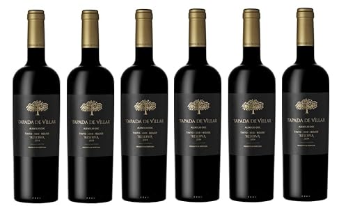 6x 0,75l - 2021er - Quinta das Arcas - Tapada de Villar - Tinto Reserva - Alentejo D.O.P. - Portugal - Rotwein trocken von Quinta das Arcas