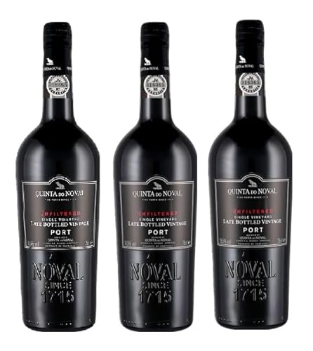 3x 0,75l - 2018er - Quinta do Noval - Late Bottled Vintage - unfiltered - Vinho do Porto D.O.P. - Portugal - Portwein süß von Quinta do Noval