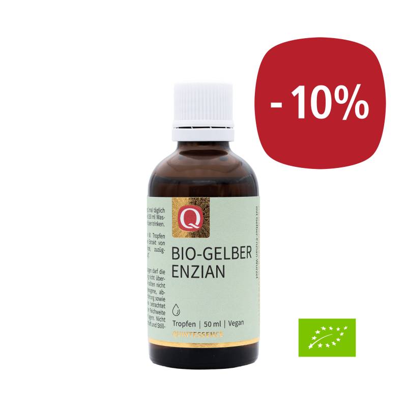 Bio-Gelber Einzian Tinktur 50 ml - Vegan und ohne künstliche Farb- und Konservierungsstoffe - vegan - Quintessence von Quintessence