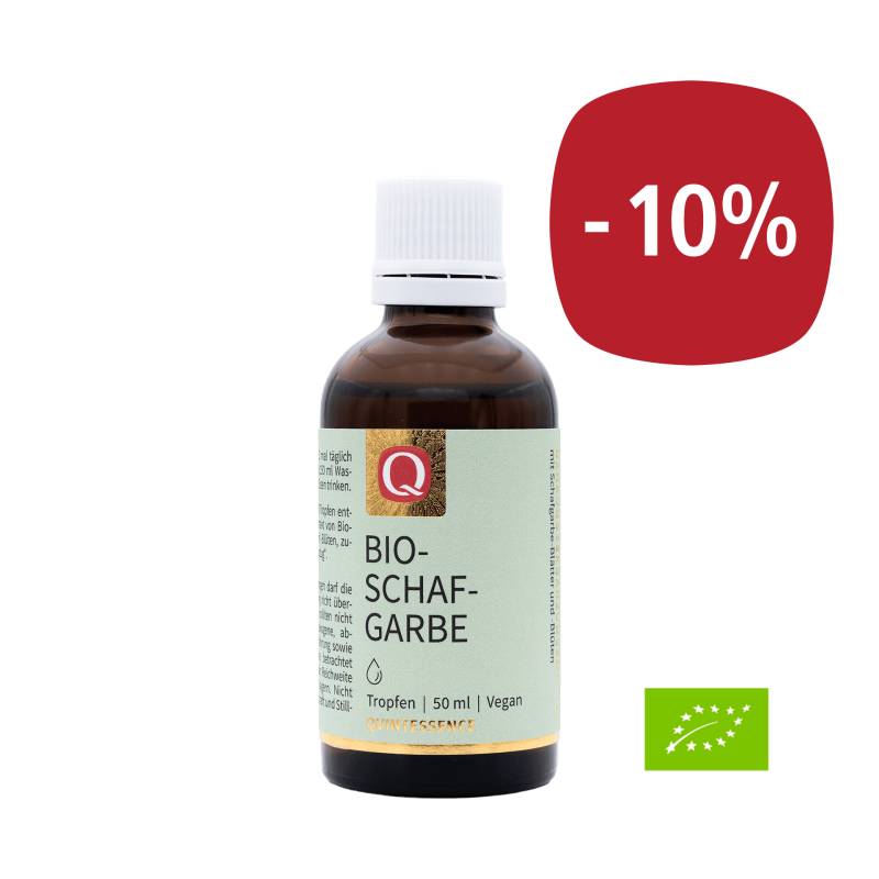 Bio-Schafgarbe Tinktur 50 ml - Vegan und ohne künstliche Farb- und Konservierungsstoffe - vegan - Quintessence von Quintessence