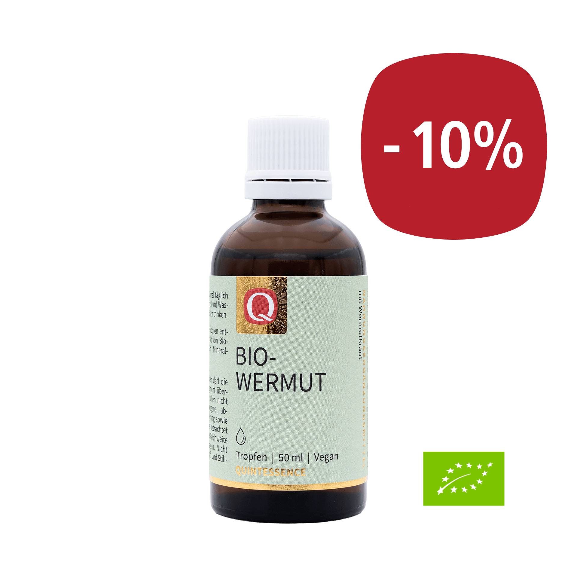 Bio-Wermut Tinktur 50 ml - traditionell hergestellt aus dem Kraut - vegan - Quintessence von Quintessence