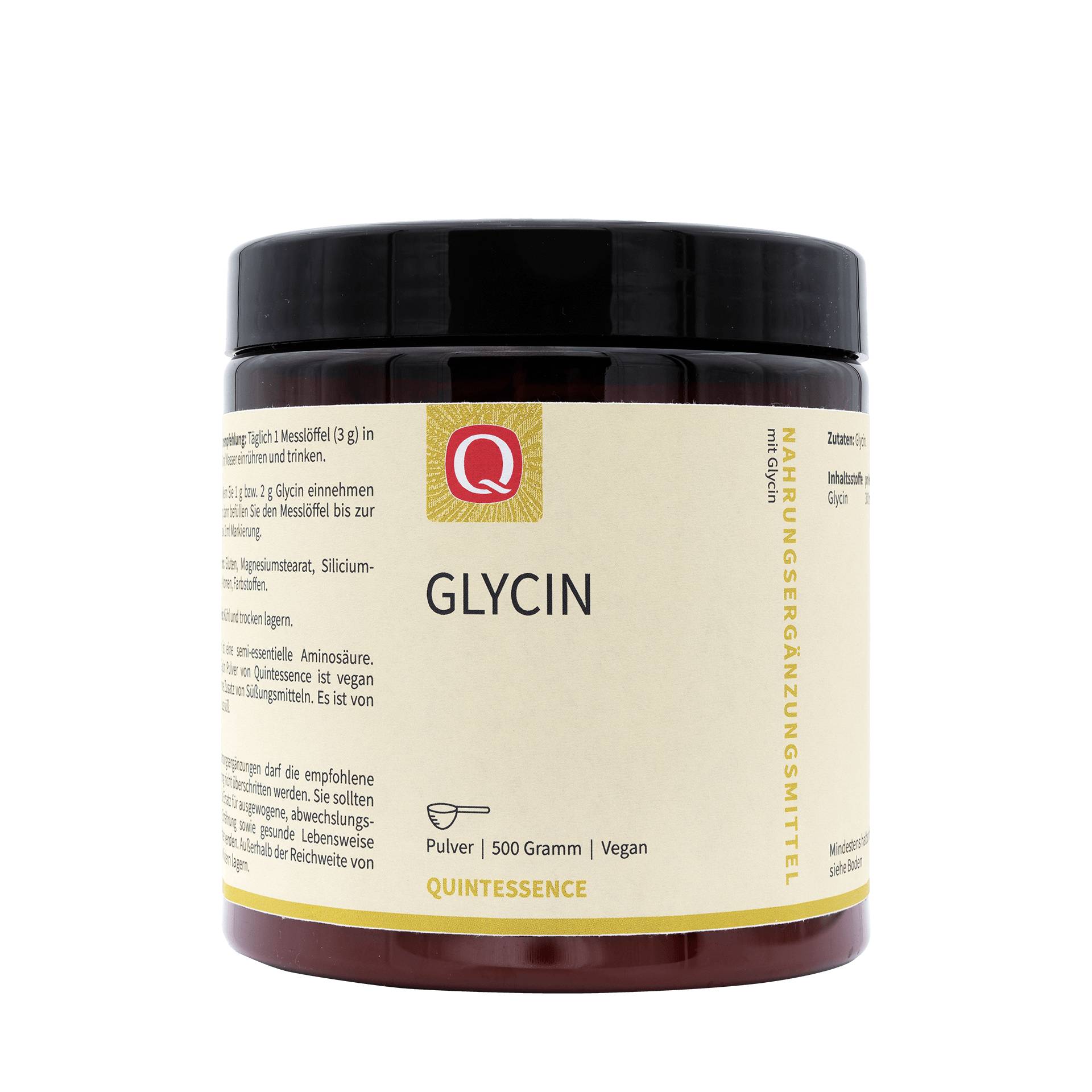 Glycin Pulver 500 g - 100% Glycin - vegan - Quintessence von Quintessence