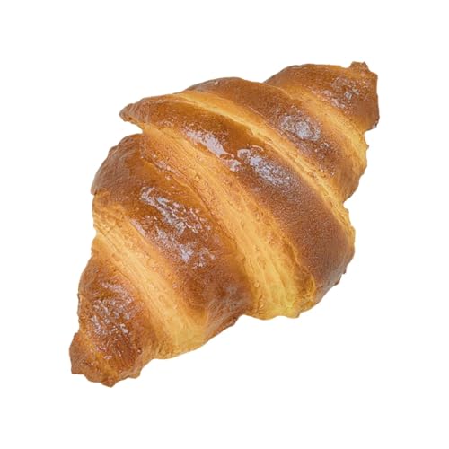 Qutalmi Nachahmung Croissant, künstliches Brot zur Dekoration - Künstliches Croissant, das echt aussieht | Food Pastry Home Bakery Dekoration für Heimküche Bäckereifenster Display von Qutalmi