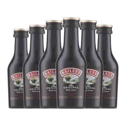 Cremelikör Baileys Irish Cream The Original Irish Miniaturflasche 5 cl (Karton mit 6 Miniaturflasche von 5 cl) von R&A Bailey & Co Baileys Irish Cream