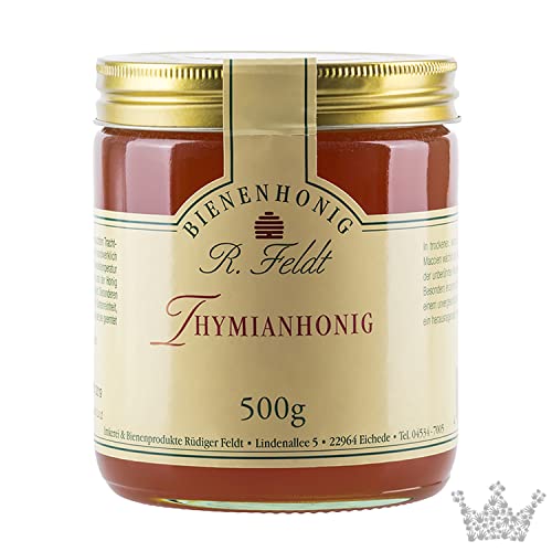 R. Feldt Honige Thymian Honig, wilder Thymian, aus alpiner Region, sehr aromatisch, unfiltriert, 500g von R. Feldt Honige