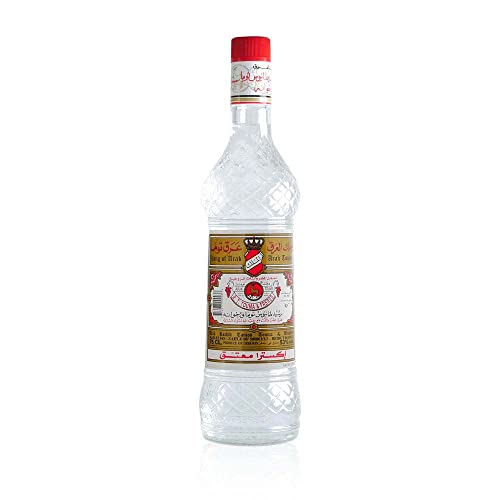 Arak Touma Extra - Original libanesischer Arak, Anisschnaps 53% Vol. - Arrak in edler 0,7 Liter Glasflasche von R. T. Touma & Freres