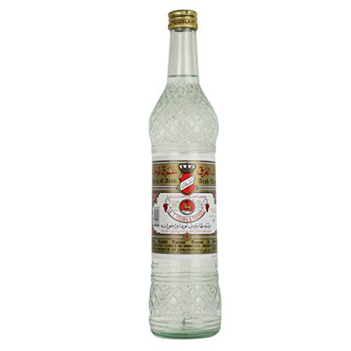 Touma - Original libanesischer Arak, Anisschnaps 50 % Vol. - Arrak in edler 0,5 Liter Glasflasche von R. T. Touma & Freres