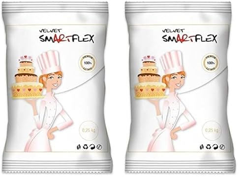 SmartFlex Fondant Velvet Vanille, 250 g (Packung mit 2) von RAINBEAM