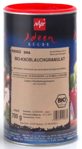 1a RAPS Gewürze - BIO KNOBLAUCHGRANULAT --- Dose 700g --- 1092002-001 von RAPS Mischgewürze