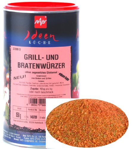 1a RAPS Gewürze - GRILL- & BRATENWÜRZUNG GROB --- Dose 850g --- 1037080-001 von RAPS Mischgewürze