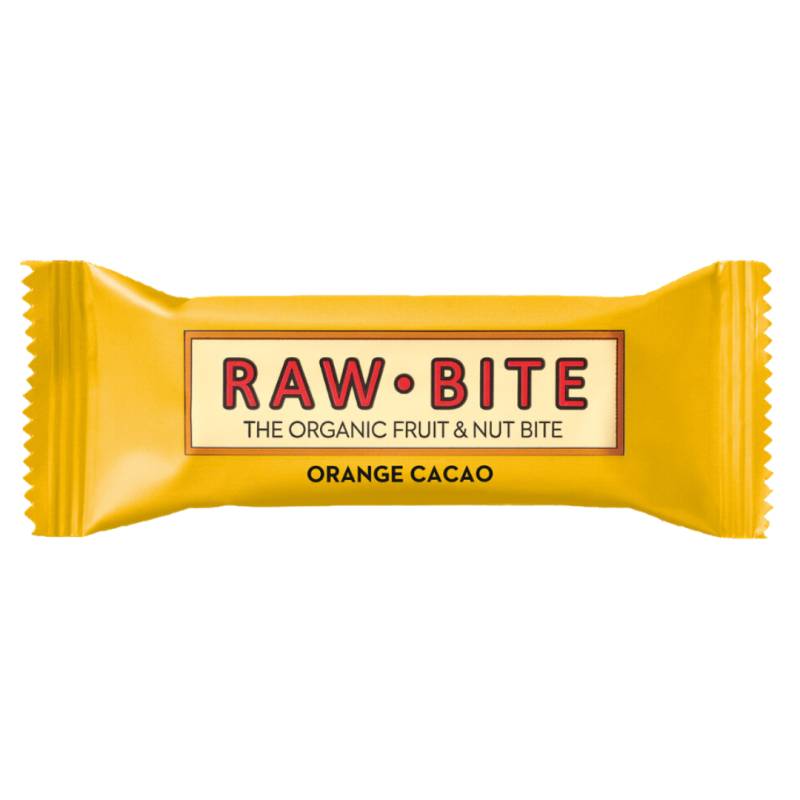 Bio Orange Cacao Riegel von RAW BITE