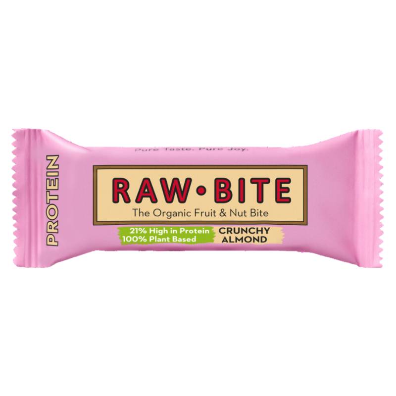 Bio Protein Chrunchy Almond Riegel von RAW BITE