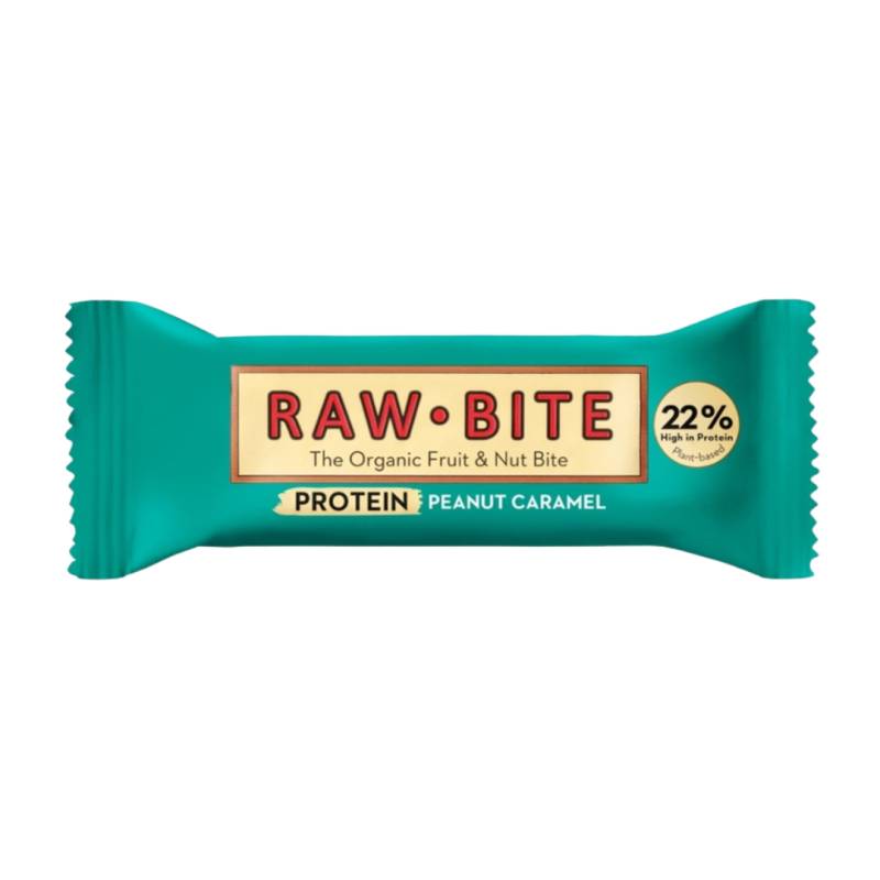 Bio Protein Peanut Caramel Riegel von RAW BITE