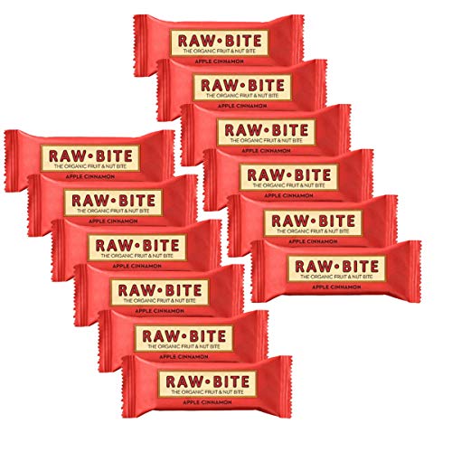 Raw Bite - Apple Cinnamon Riegel - Frucht-Nussriegel mit Apfel und Zimt, Größe:12 x 50 g von RAWBITE