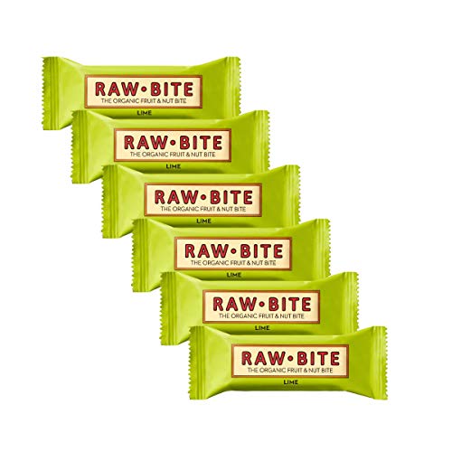 Raw Bite - Lime Riegel - Frucht-Nussriegel mit Limette, Ingwer und Chili, Größe:6 x 50 g von RAWBITE